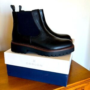 Caslon Lug Sole Chelsea Boot Leather